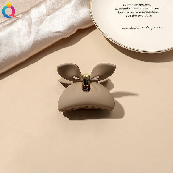 Women's Coffee Brown Frosted Shark Hair Clip Handmade Fashion Hair Accessory In Ps Abs And Pc