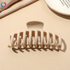 Women's Coffee Brown Frosted Shark Hair Clip Handmade Fashion Hair Accessory In Ps Abs And Pc