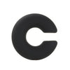 Women's Color Matte Thick Round C Shaped Hole Free Ear Clip Earrings Geometric Pattern Painted Finish
