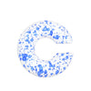 Women's Color Matte Thick Round C Shaped Hole Free Ear Clip Earrings Geometric Pattern Painted Finish