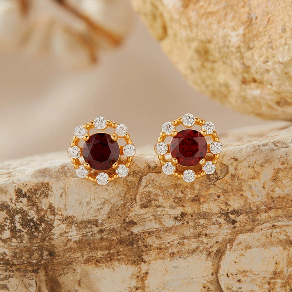 Women's Colored Gemstone Ring Jewelry Set S925 Sterling Silver Geometric Style Set With Gemstones