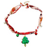 Women's Colorful Christmas Resin Geometric Pendant Necklace With Alloy Charm And Hand Knitted Design