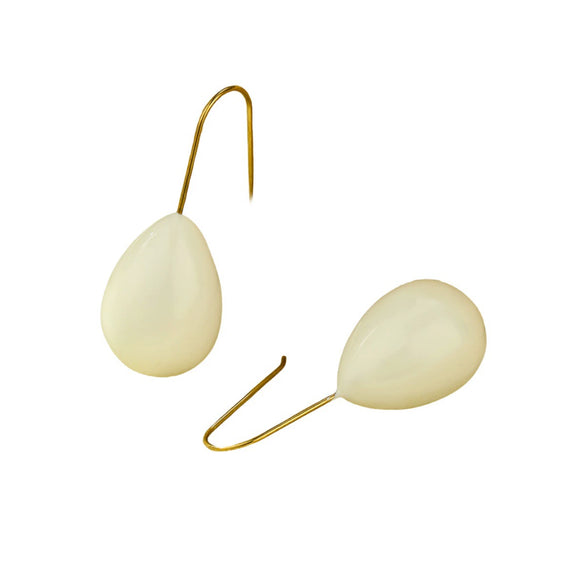 Women's Colorful Oildrip Nonfading Titanium Steel And Stainless Steel 18K Electroplated Drop Shape Earrings