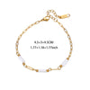 Women's Colorful Shell Bead Dopamine Bracelet Stainless Steel Electroplated