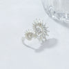 Women's Conch Ring Alloy Wave Pattern Electroplated Summer Beach Ocean Style