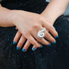 Women's Conch Ring Alloy Wave Pattern Electroplated Summer Beach Ocean Style