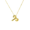 Women's Constellation Fashion Pendant Necklace Copper Brass Electroplating Clip Bead Chain