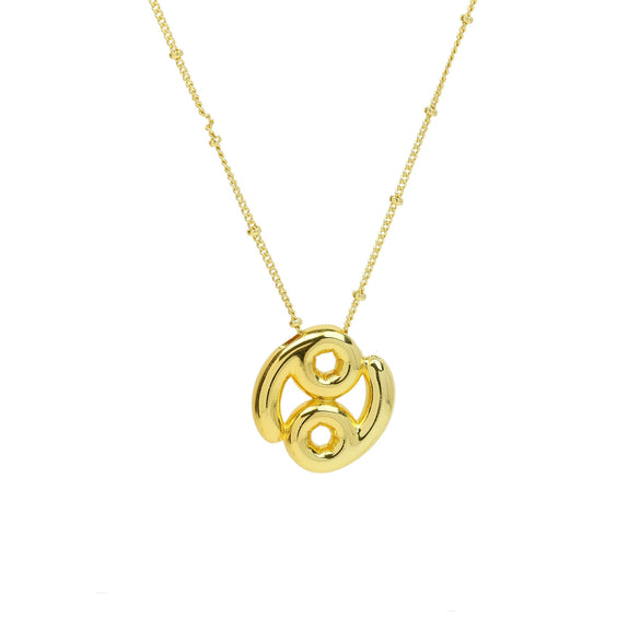 Women's Constellation Fashion Pendant Necklace Copper Brass Electroplating Clip Bead Chain