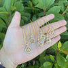 Women's Constellation Metal Pendant Necklace With Micro Inlay Full Diamond And Electroplating