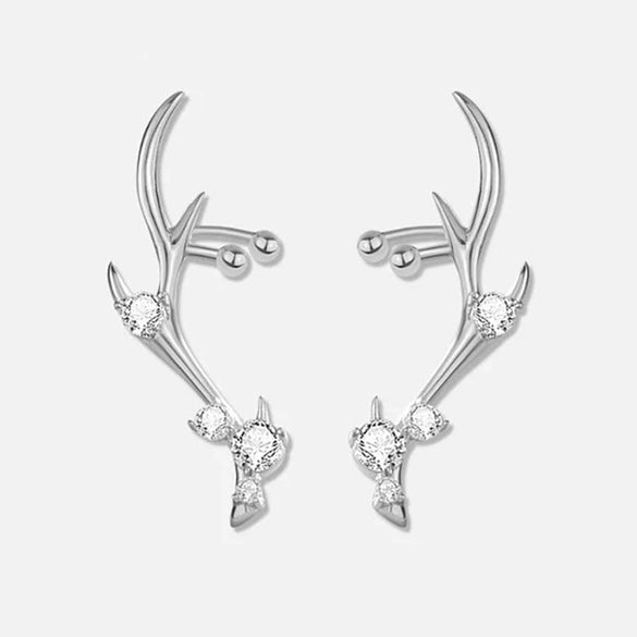 Women's Copper Antlers Zircon Inlaid Geometric Animal Zodiac Style Jewelry