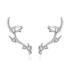 Women's Copper Antlers Zircon Inlaid Geometric Animal Zodiac Style Jewelry