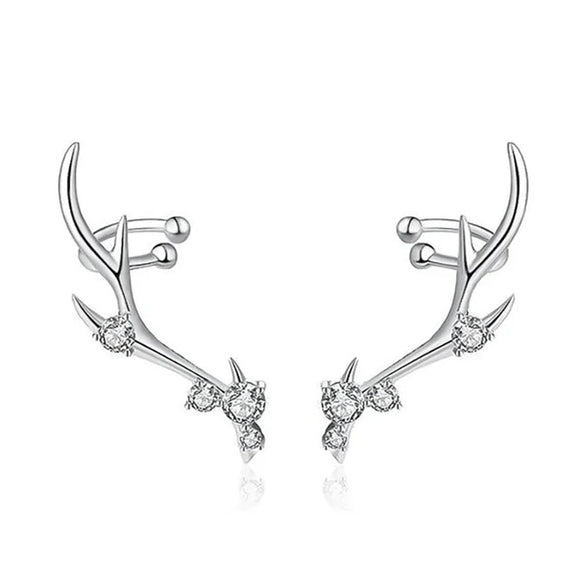 Women's Copper Antlers Zircon Inlaid Geometric Animal Zodiac Style Jewelry