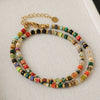 Women's Copper Beaded Geometric Handmade Exotic Necklace
