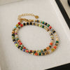 Women's Copper Beaded Geometric Handmade Exotic Necklace