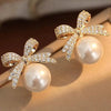Women's Copper Bow Pattern Electroplated Earrings