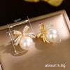 Women's Copper Bow Pattern Electroplated Earrings