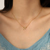 Women's Copper Bowknot Clavicle Chain Necklace With Geometric Pendant Electroplated Sweet Versatile Design