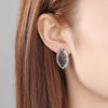 Women's Copper Cicada Pupa Earrings With Zircon Inlay And Color Contrast Design For Everyday Wear
