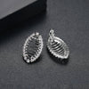 Women's Copper Cicada Pupa Earrings With Zircon Inlay And Color Contrast Design For Everyday Wear
