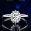 Women's Copper Crown Design Engagement Ring With Oval Gem And Zircon Diamond Style Inlay Classic Princess Fashion Ring Adjustable Open Band