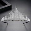 Women's Copper Crown Hair Hoop With Microinlaid Zircon Elegant Wedding And Dinner Hair Accessory Gift