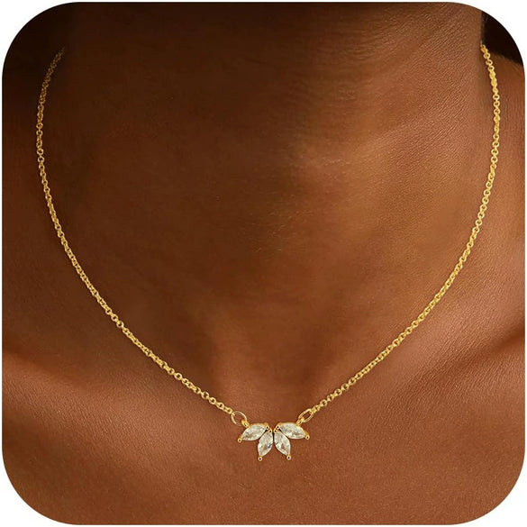 Women's Copper Double Oval Layered Pendant Choker Necklace With Geometric Design And Electroplated Finish Versatile Fashion Jewelry