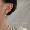 Women's Copper Dripping Oil Geometric Oval Earrings Sweet Gradient Contrast Color Simple Fashion Earrings