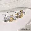 Women's Copper Earrings With Animal Zodiac And Drop Shape Design And Zirconia