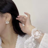 Women's Copper Electroplated Geometric Plant Flowers Style Earrings