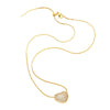 Women's Copper Electroplated Love Heart And Geometric Pendant Necklace With Full Zircon And Regular Chain