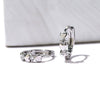 Women's Copper Fivepointed Star And Peach Heart Earrings With Electroplated Treatment