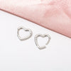 Women's Copper Fivepointed Star And Peach Heart Earrings With Electroplated Treatment