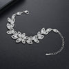Women's Copper Flower Bracelet With Microinlaid Zircon Accents Electroplated Adjustable Fashion Jewelry