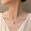 Women's Copper Fruit Pendant Necklace With Diamond Setting O Chain Cute Fresh Style Jewelry