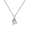 Women's Copper Fruit Pendant Necklace With Diamond Setting O Chain Cute Fresh Style Jewelry