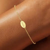Women's Copper Geometric Bracelet With Electroplated Finish Sporty Casual Fashion Wrist Chain