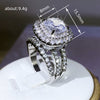 Women's Copper Geometric Drop Shape Zirconia Ring Jewelry