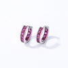 Women's Copper Geometric Fashion Ol Zirconia Earrings