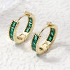 Women's Copper Geometric Fashion Ol Zirconia Earrings