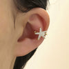 Women's Copper Geometric Fivepointed Star Micropaved Zircon Ear Bone Clip