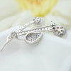 Women's Copper Geometric Leaf And Flower Brooch With Zircon Beads Electroplated Fashion Corsage Pin