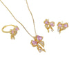 Women's Copper Geometric Light Luxury Electroplated Pendant Necklace With O Word Chain