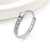 Women's Copper Geometric Meteor Zircon Ring Electroplated Simple Fashion