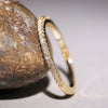 Women's Copper Geometric Microinlaid Zircon Ring Electroplated