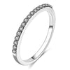 Women's Copper Geometric Microinlaid Zircon Ring Electroplated