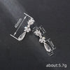 Women's Copper Geometric Pendant Earrings Elegant Luxury Fashion Jewelry