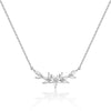 Women's Copper Geometric Pendant Necklace With Zircon Electroplated Elegant Minimalist Regular Chain Jewelry