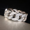 Women's Copper Geometric Ring With Zirconia Light Luxury Style