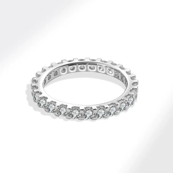Women's Copper Geometric Style Simulated Diamond Ring With Electroplating
