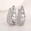Women's Copper Geometric Ushaped Elegant Earrings With Zirconia